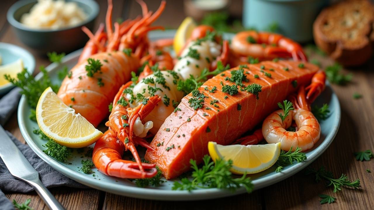 Seafood Delight with Vegetables in Savory Sauce
