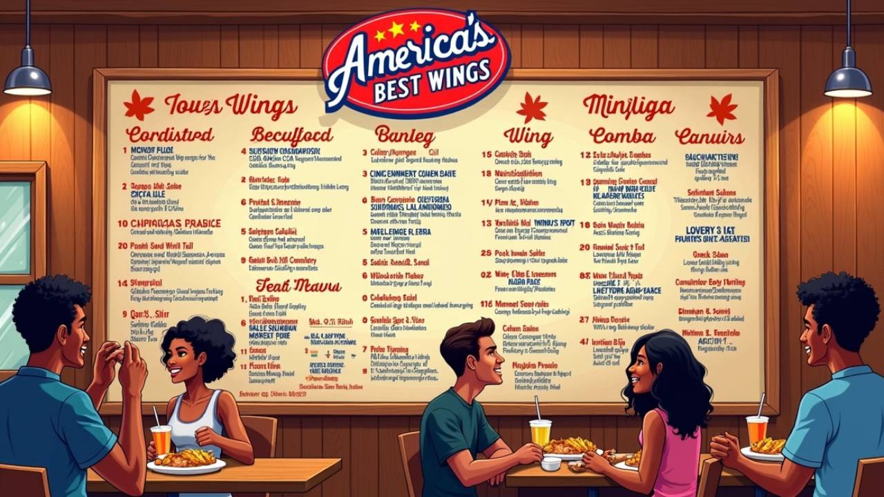 Americas best wings menu A Flavor Journey Through the Menu