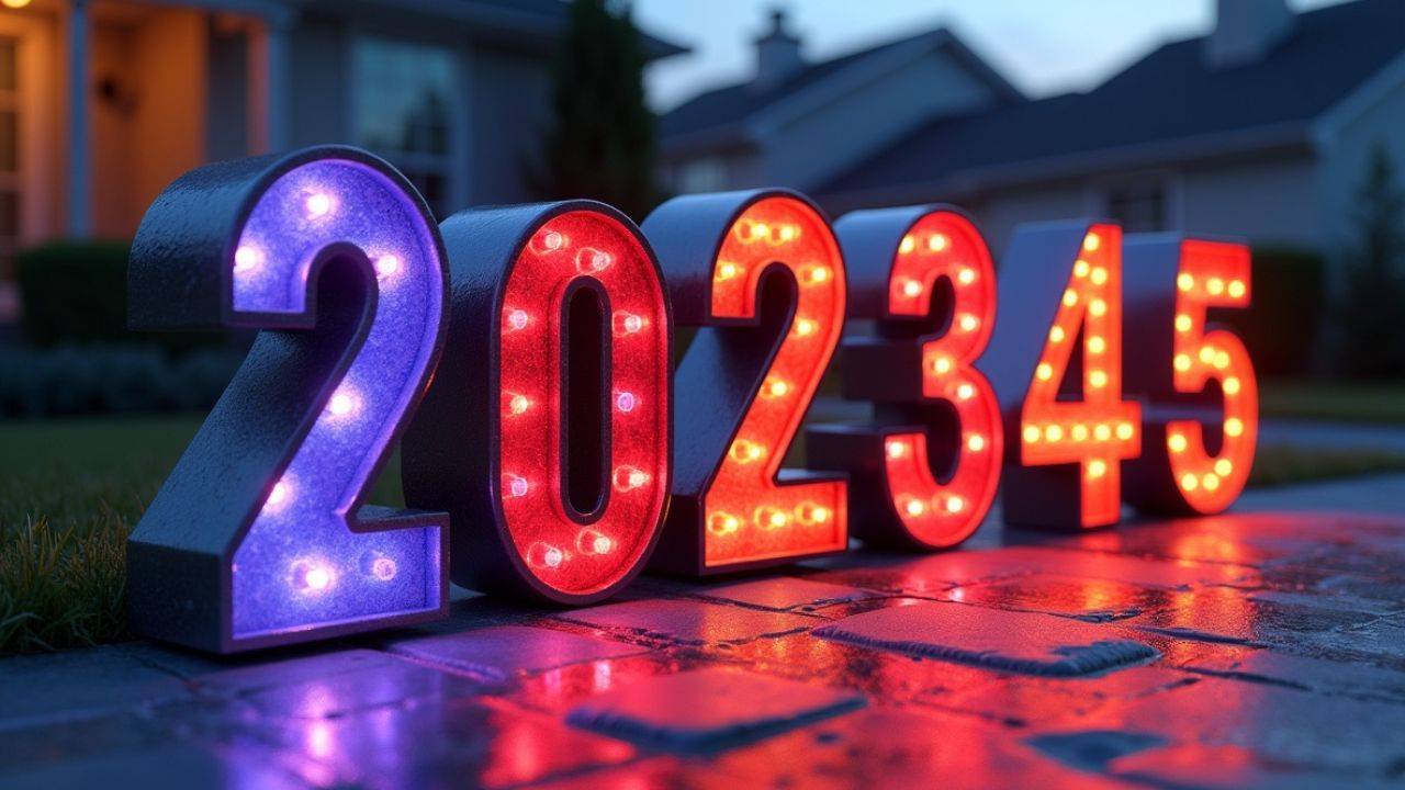 LED House Numbers Shining a Light on Style and Safety